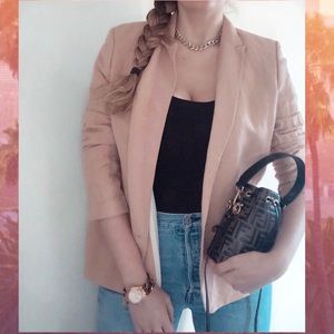 Ann taylor oversized linen blazer